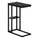 Monarch I 3674 Accent Table - Black Marble/Black Metal IMAGE 1