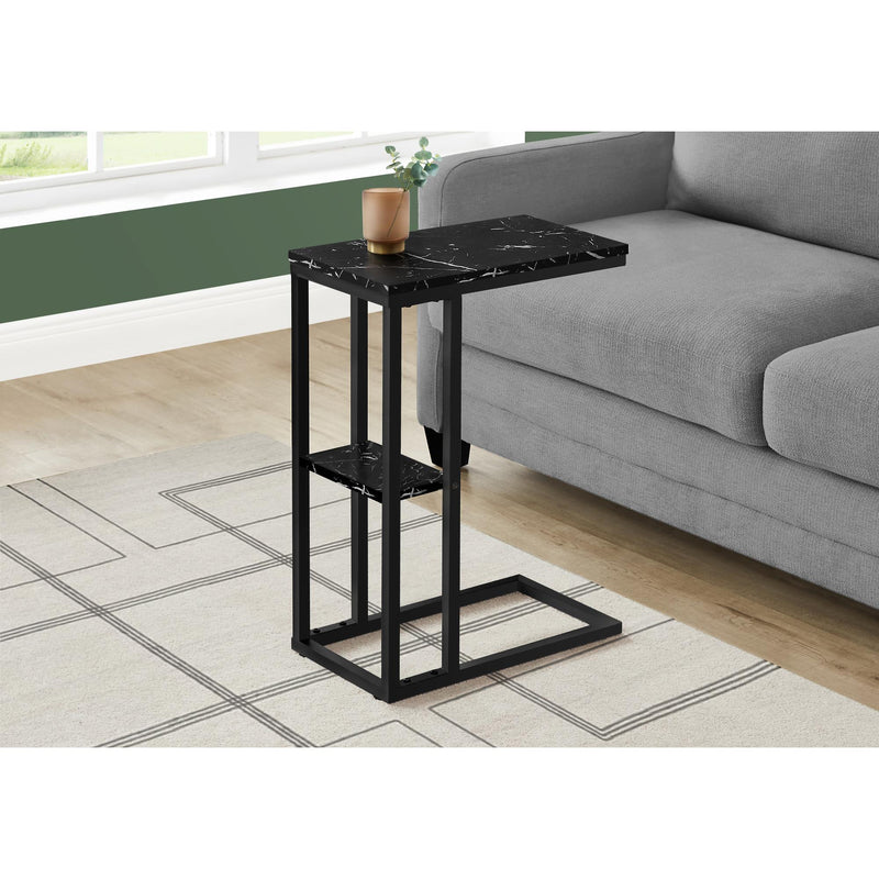 Monarch I 3674 Accent Table - Black Marble/Black Metal IMAGE 8