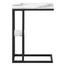 Monarch I 3675 Accent Table - White Marble/Black Metal IMAGE 2