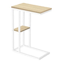 Monarch I 3677 Accent Table - Natural/White Metal IMAGE 1