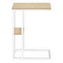 Monarch I 3677 Accent Table - Natural/White Metal IMAGE 2