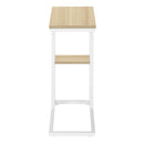 Monarch I 3677 Accent Table - Natural/White Metal IMAGE 3