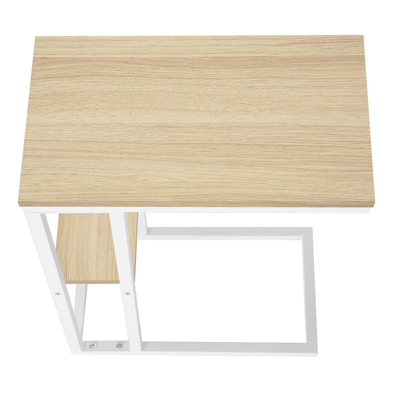 Monarch I 3677 Accent Table - Natural/White Metal IMAGE 5