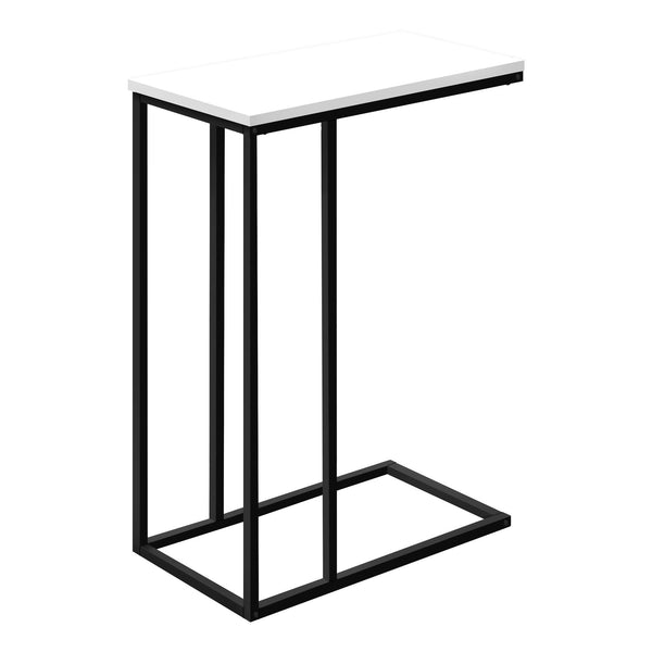 Monarch I 3760 Accent Table - White/Black Metal IMAGE 1