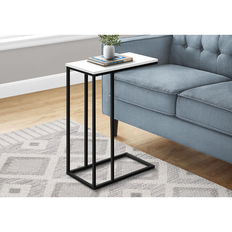 Monarch I 3760 Accent Table - White/Black Metal IMAGE 2