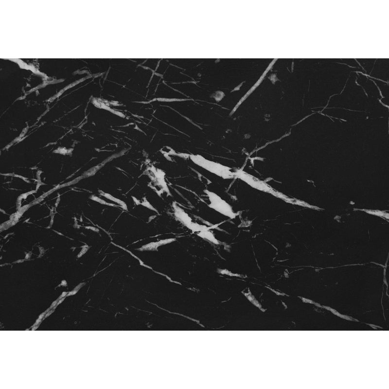 Monarch I 3763 Accent Table - Black Marble/Black Metal IMAGE 4