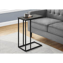 Monarch I 3765 Accent Table - Grey Stone-Look/Black Metal IMAGE 2