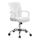 Monarch I 7462 Office Chair - White/Chrome Base IMAGE 1
