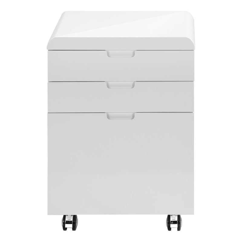 Monarch I 7583 Filling Cabinet - High Glossy White IMAGE 2