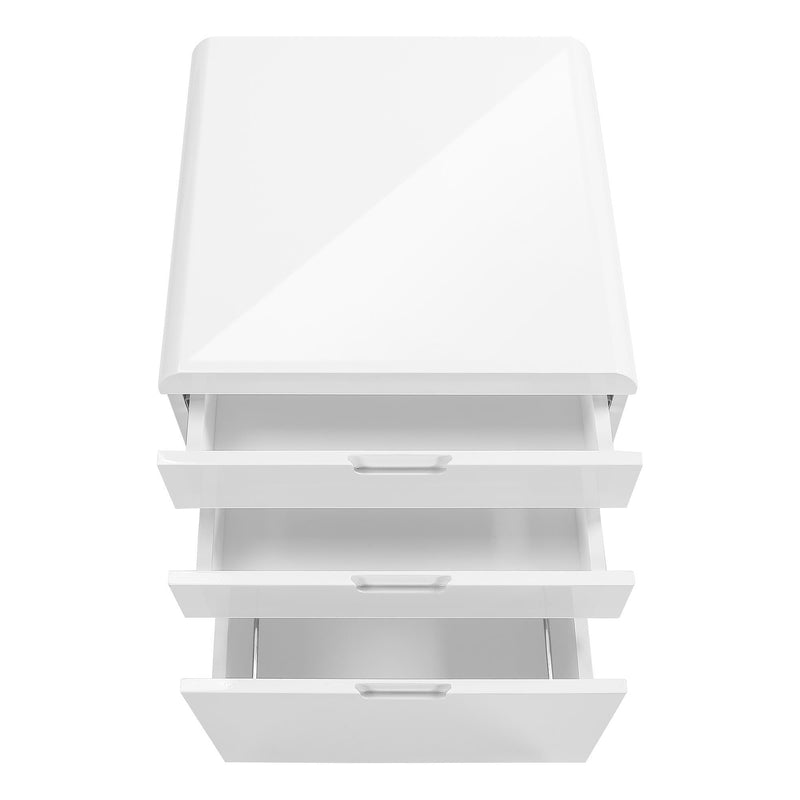 Monarch I 7583 Filling Cabinet - High Glossy White IMAGE 5
