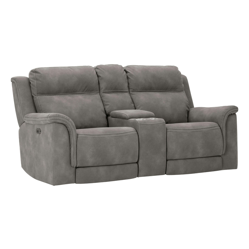 Signature Design by Ashley Next-Gen DuraPella Power Reclining Fabric Loveseat with Console 5930118C IMAGE 1