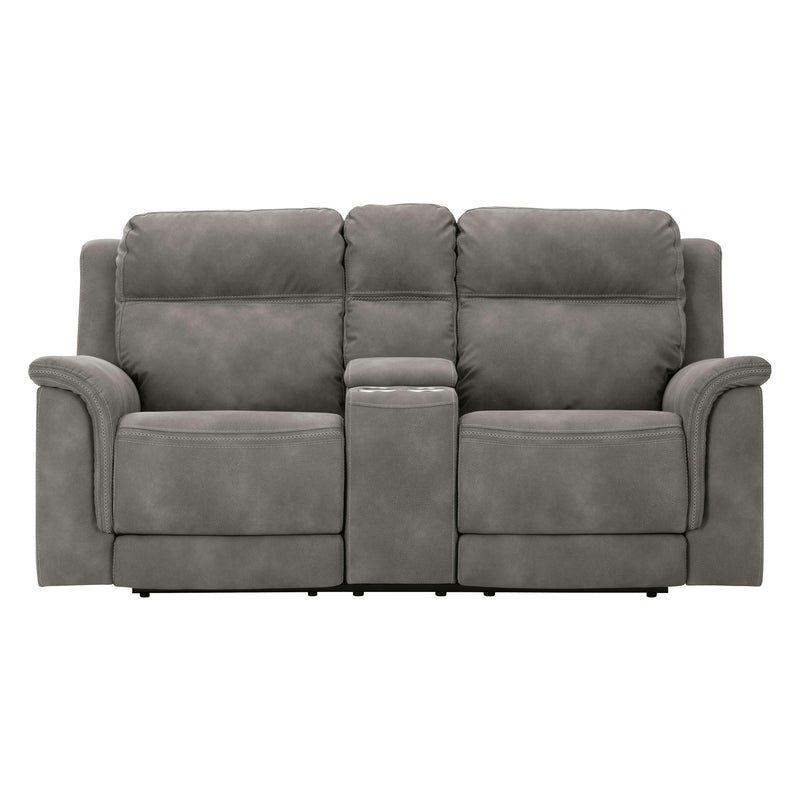 Signature Design by Ashley Next-Gen DuraPella Power Reclining Fabric Loveseat with Console 5930118C IMAGE 3