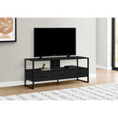 Monarch I 2616 TV Stand - Black/Black Metal IMAGE 2