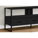 Monarch I 2616 TV Stand - Black/Black Metal IMAGE 3