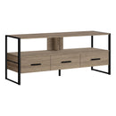 Monarch I 2618 TV Stand - Dark Taupe/Black Metal IMAGE 1