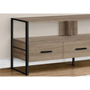 Monarch I 2618 TV Stand - Dark Taupe/Black Metal IMAGE 3