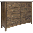  Mako Wood Furniture Megan 9-Drawer Dresser Megan M-6000-40-9-D Dresser - Brindle Brown IMAGE 2