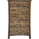  Mako Wood Furniture Megan 5-Drawer Chest Megan M-6000-30-D Chest - Brindle Brown IMAGE 1
