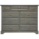 Mako Wood Furniture Symphony 10-Drawer Dresser Symphony 2900-40-10 Dresser - Green Grey IMAGE 1