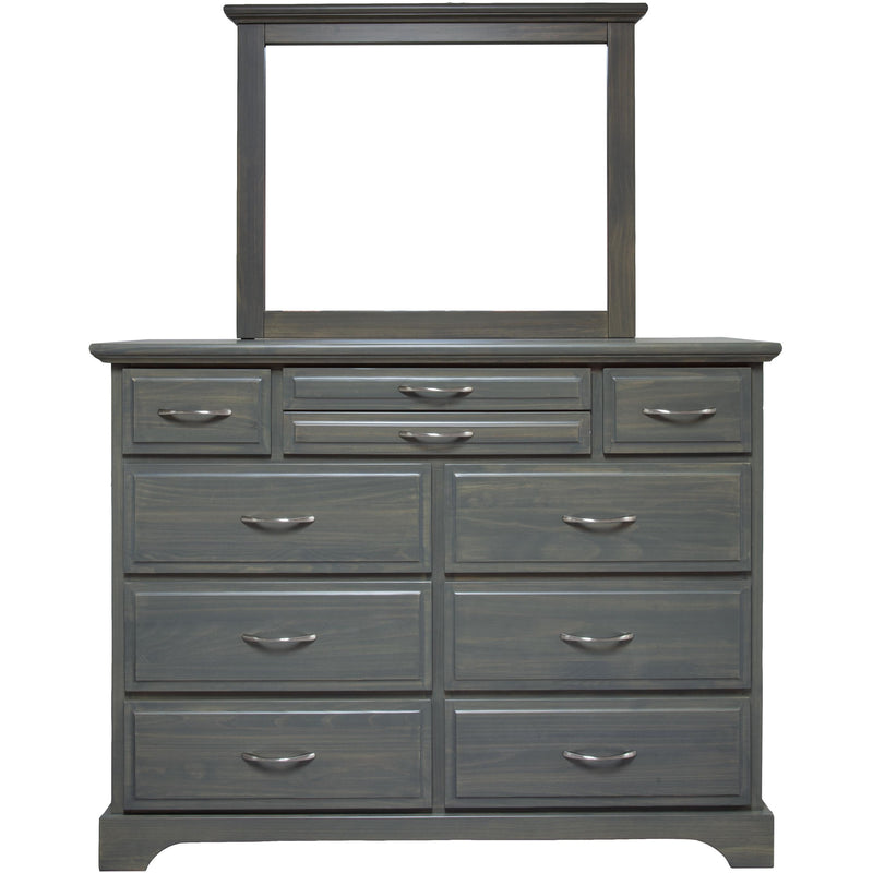 Mako Wood Furniture Symphony 10-Drawer Dresser Symphony 2900-40-10 Dresser - Green Grey IMAGE 3