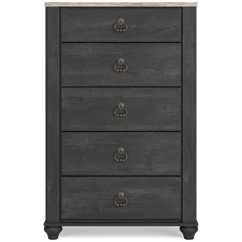 Signature Design by Ashley Nanforth 5-Drawer Chest B3670-46 IMAGE 3