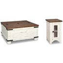  Signature Design by Ashley Wystfield T459T3 Coffee Table and 2 End Tables IMAGE 1