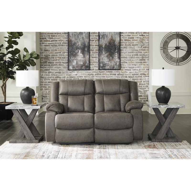 Signature Design by Ashley First Base Reclining Leather Look Loveseat 6880486C IMAGE 6