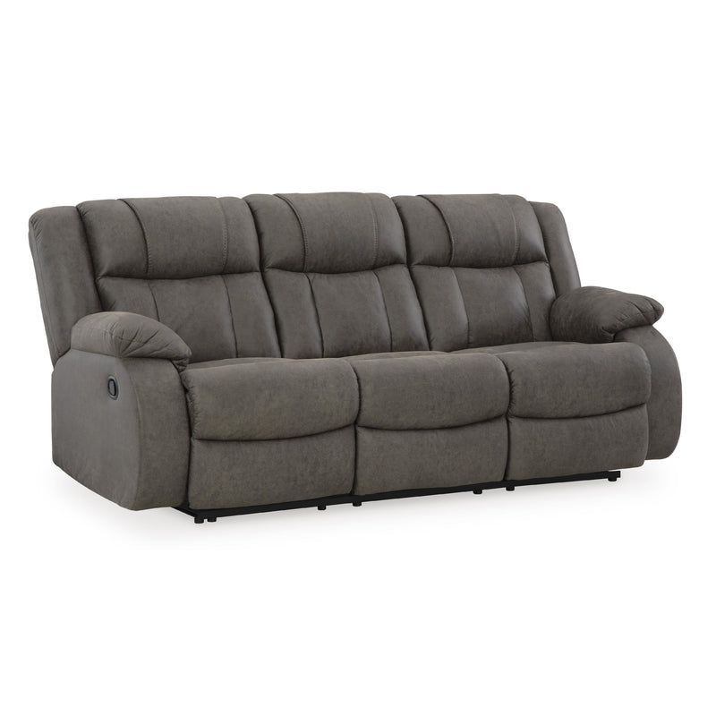 Signature Design by Ashley First Base Reclining Leather Look Sofa 6880488C IMAGE 1