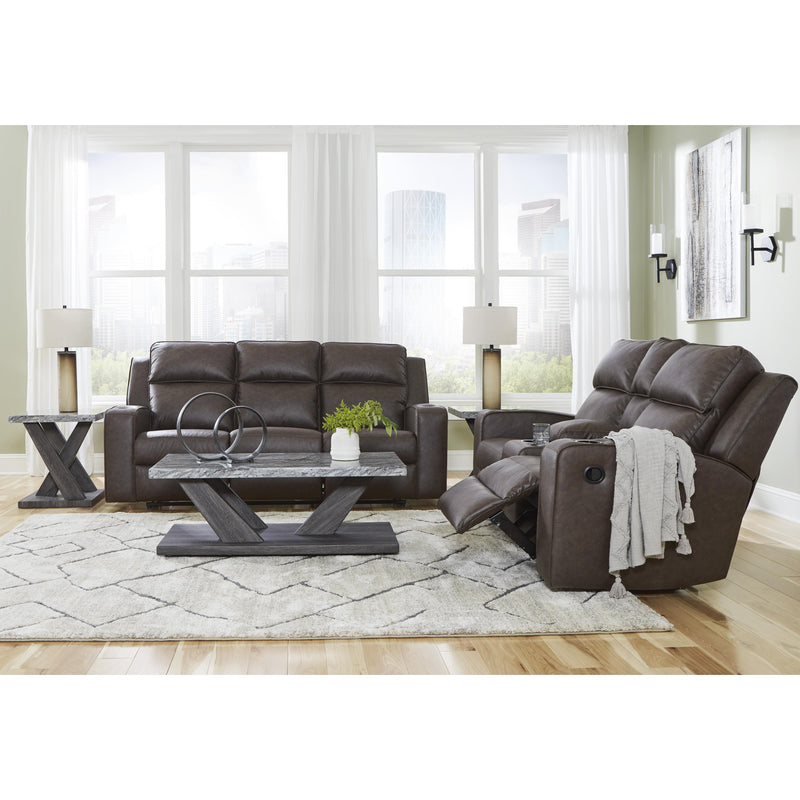 Signature Design by Ashley Lavenhorne Reclining Leather Look Sofa 6330689C IMAGE 15