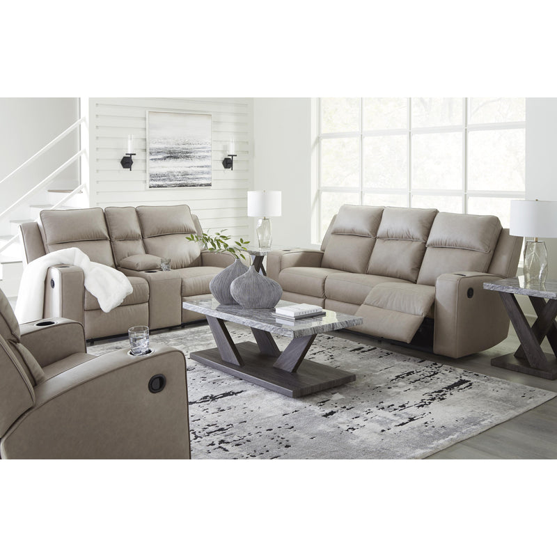 Signature Design by Ashley Lavenhorne Reclining Leather Look Loveseat with Console 6330794C IMAGE 12