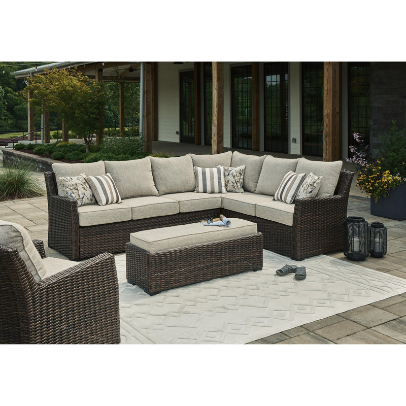 Signature Design by Ashley Brook Ranch P465-822 Sofa Sectional/Bench with Cushion IMAGE 7