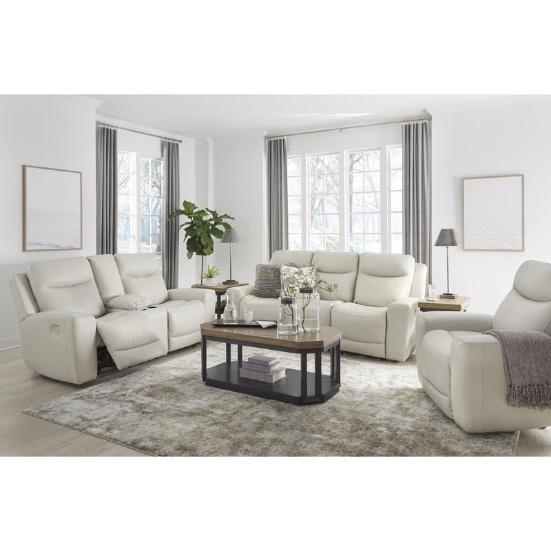 Signature Design by Ashley Mindanao Power Reclining Leather Match Sofa U5950515C IMAGE 12