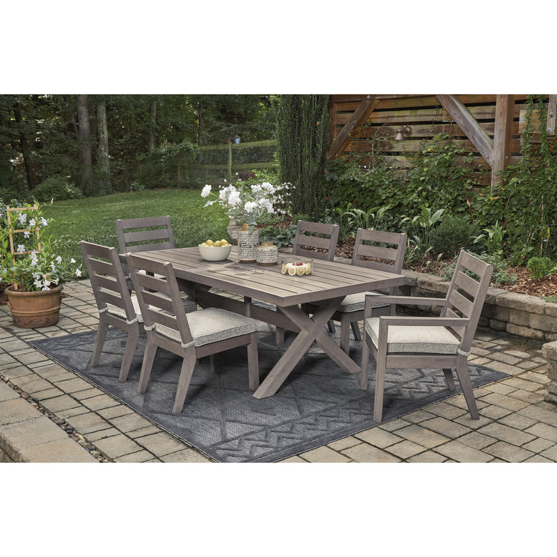 Signature Design by Ashley Hillside Barn P564-625 Rectangular Dining Table with Umbrella Option IMAGE 9