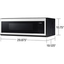  Samsung 30-inch, 1.1 cu.ft. Over-the-Range Microwave Oven with Wi-Fi Connectivity ME11CB751012AC IMAGE 4