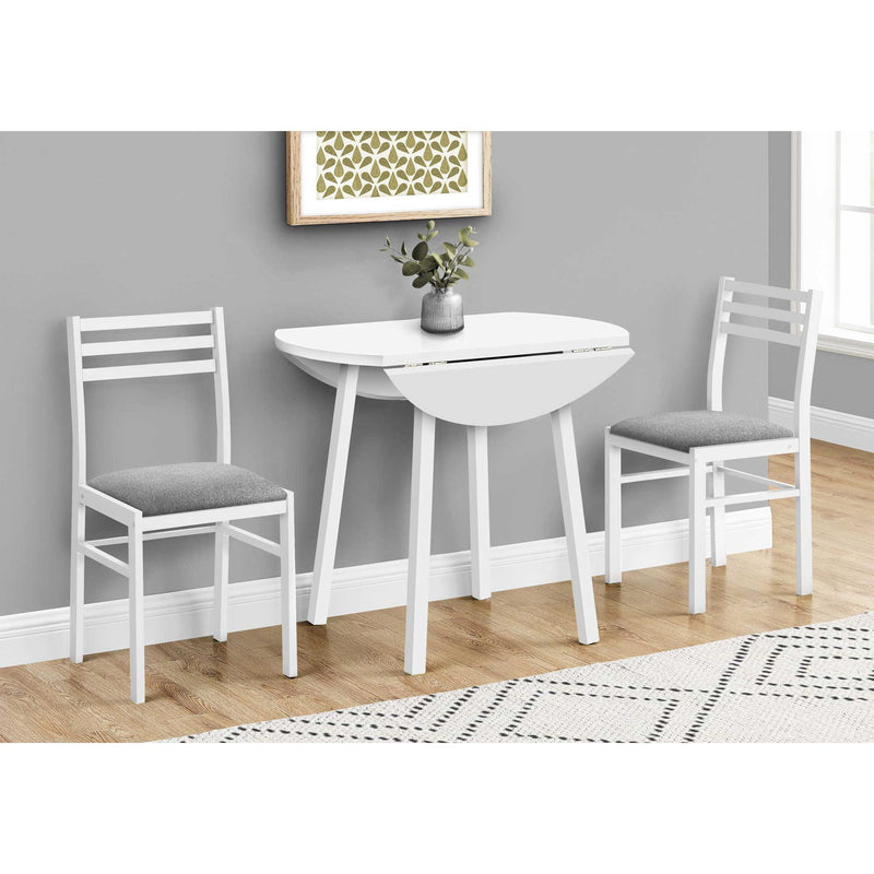 Monarch I 1011 3 pc Dining Set - White IMAGE 11