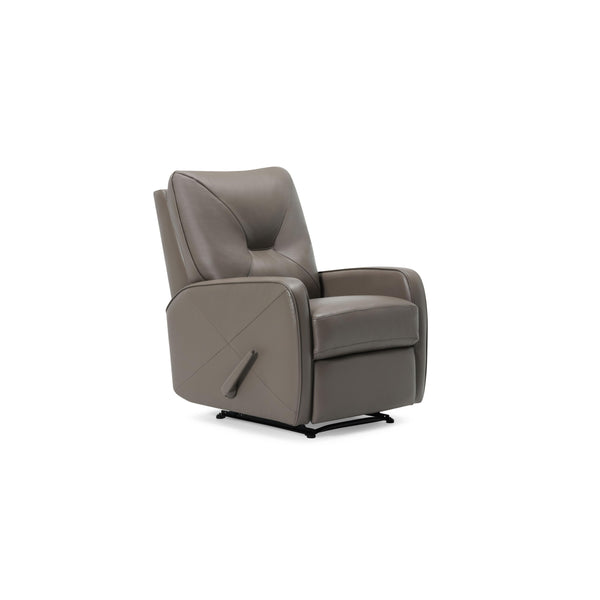 Palliser Theo Rocker Leather Match Recliner with Wall Recline 42002-35-VALENCIA-PEWTER-MATCH IMAGE 1