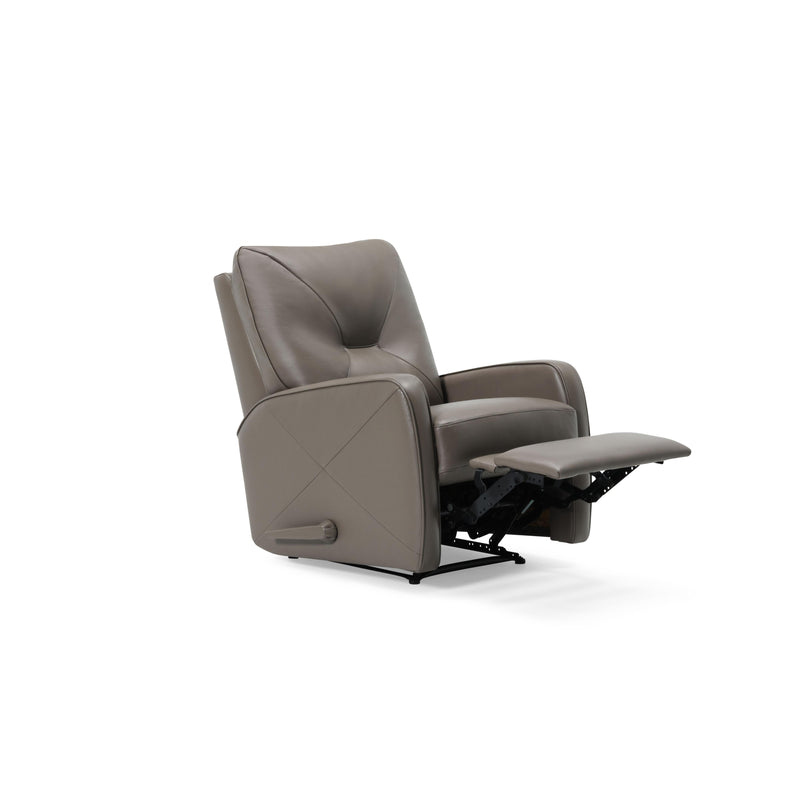 Palliser Theo Rocker Leather Match Recliner with Wall Recline 42002-35-VALENCIA-PEWTER-MATCH IMAGE 2