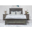  Mako Wood Furniture Symphony Full Panel Bed Symphony 2900-DBL Double Panel Bed - Green Grey IMAGE 2
