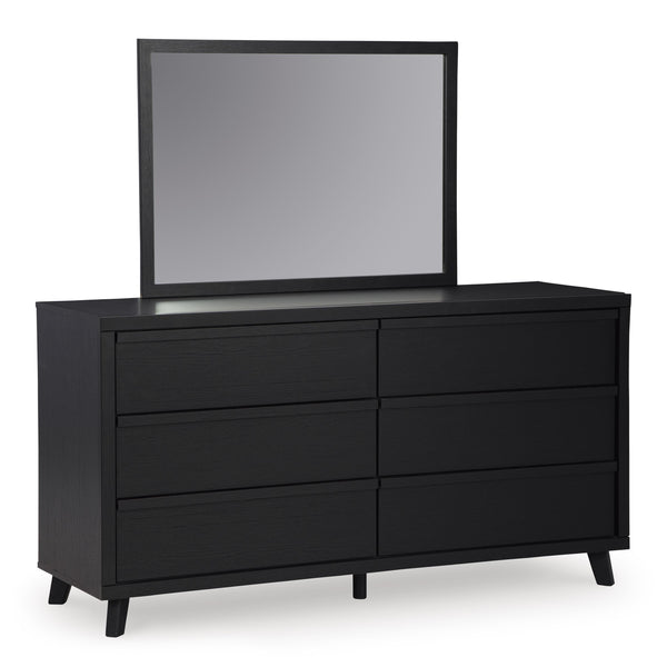 Signature Design by Ashley Danziar 6-Drawer Dresser with Mirror B1013-231/B1013-36 IMAGE 1