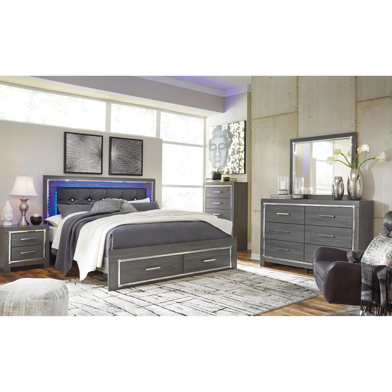 Signature Design by Ashley Lodanna King Upholstered Panel Bed with Storage B214-56S/B214-58/B214-95/B100-14 IMAGE 13