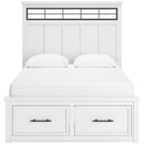  Benchcraft Ashbryn B844B2 Queen Panel Storage Bed IMAGE 2