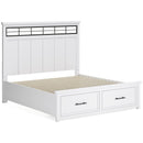  Benchcraft Ashbryn B844B4 King Panel Storage Bed IMAGE 5