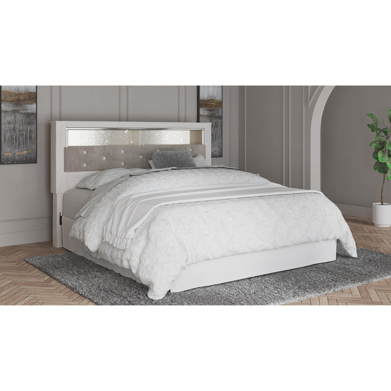 Signature Design by Ashley Altyra B2640-69 King Upholstered Panel Bookcase Headboard IMAGE 6