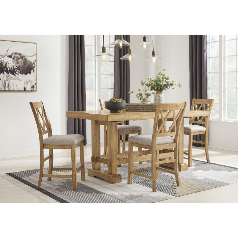 Signature Design by Ashley Havonplane Counter Height Dining Table with Trestle Base D773-32 IMAGE 12