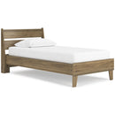  Signature Design by Ashley Deanlow EB1866B1 Twin Platform Panel Bed IMAGE 1