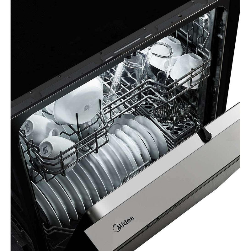 Midea 24-inch Built-in Dishwasher with Interior Light MDF24P1BST IMAGE 4