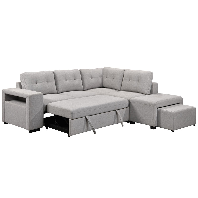 Primo International Marcella Fabric Sleeper Sectional UD16230573STX3/UD16230573STCR/UD16230573STOT IMAGE 3