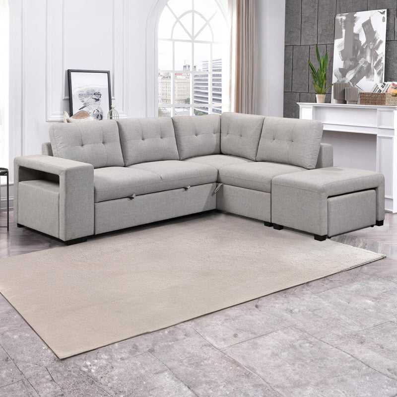 Primo International Marcella Fabric Sleeper Sectional UD16230573STX3/UD16230573STCR/UD16230573STOT IMAGE 4