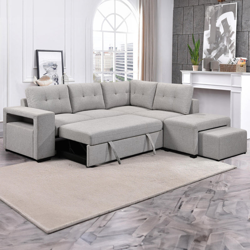 Primo International Marcella Fabric Sleeper Sectional UD16230573STX3/UD16230573STCR/UD16230573STOT IMAGE 5