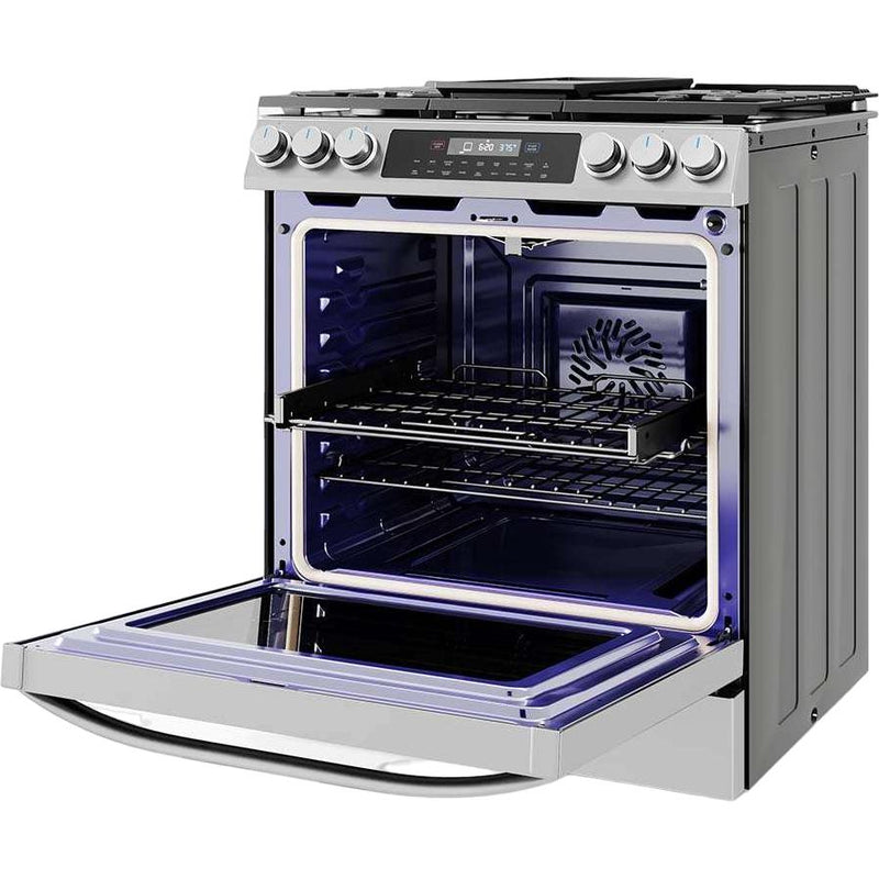 Midea 30-inch Slide-in Range with Convection Technology MGS30S4AST IMAGE 4